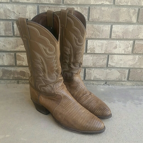 justin iguana lizard boots